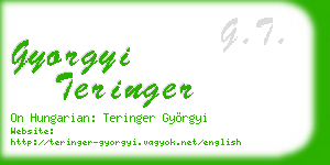 gyorgyi teringer business card